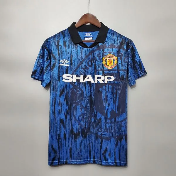 Camiseta de fútbol Manchester United 1992/93 VISITANTE MANGA CORTA VERSION FAN